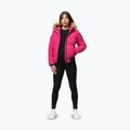 Geacă de iarnă pentru femei Pitbull Azalea Quilted Hooded raspberry red 2