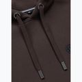 Bluză pentru bărbați Pitbull Small Logo Hooded dark chocolate 3