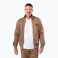 Bluză pentru bărbați Pitbull Trackjacket Tape Logo Terry Group coyote brown