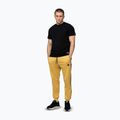 Pantaloni pentru bărbați Pitbull Trackpants Tape Logo Terry Group pale yellow 2