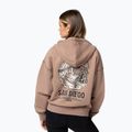 Bluză pentru femei Pitbull Skull Surf Hooded Zip chocolate mousse 3