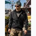 Geacă pentru bărbați Pitbull Athletic Tape Nylon Hooded black 9
