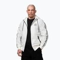 Geacă pentru bărbați Pitbull Athletic Tape Nylon Hooded off white