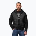 Vestă pentru bărbați Pitbull Hofer Hybrid Padded Hooded black