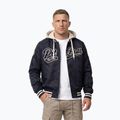 Geacă pentru bărbați Pitbull Mason San Diego Baseball Hooded dark navy/beige