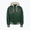 Geacă pentru bărbați Pitbull Mason San Diego Baseball Hooded bottle green/beige 4