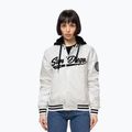 Geacă pentru femei Pitbull Angela San Diego Hooded Varsity off white