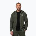 Bluză pentru bărbați Pitbull Tape Parker Hooded Zip old green 4