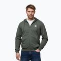Bluză pentru bărbați Pitbull Nugget Small Logo Hooded Zip sage green