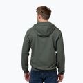 Bluză pentru bărbați Pitbull Nugget Small Logo Hooded Zip sage green 3