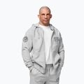 Bluză pentru bărbați Pitbull Badger Hooded Zip grey/melange 4