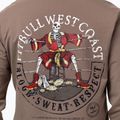 Bluză pentru bărbați Pitbull Bloodline 2 Sweatshirt Zip Hooded brown savana 4