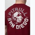 Tricou pentru bărbați Pitbull Dog SD burgundy 3