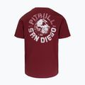Tricou pentru bărbați Pitbull Dog SD burgundy 5
