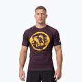 Tricou pentru bărbați Pitbull Rashguard Logo Palms brown