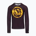 Rashguard cu mânecă lungă pentru bărbați Pitbull Rashguard Logo Palms brown 3