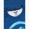 Rashguard cu mânecă lungă pentru bărbați Pitbull Rashguard Logo Palms blue 5