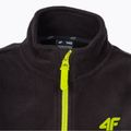 Pulover pentru copii 4F fleece negru HJZ22-JPLM001 3