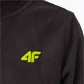 Pulover pentru copii 4F fleece negru HJZ22-JPLM001 5