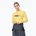 Tricou termic pentru femei 4F galben H4Z22-BIDD030