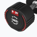 Ganteră cauciucată Body Sculpture TPU BW 133 14 kg black 5