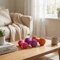 Ganteră cauciucată Body Sculpture BW 513 z PVC 2 kg purple 7