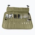 Set de tacâmuri OFFLANDER Camping Cutlery Set with Case green