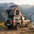 Cort de acoperiș 2-persoane OFFLANDER Triangle Slim Wolf black 11