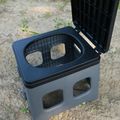 Toaletă turistică OFFLANDER Portable Folding Camping Toilet black 3