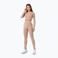 Colanți de antrenament pentru femei  Carpatree Yasmine Seamless beige stone wash 2