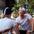 LUXA Classic Stripe Baseball cap alb și negru LULOCKCSW 3