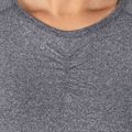 Top de antrenament pentru femei cu mânecă lungă MITARE Push Up Max Crop Top gri închis K084 4