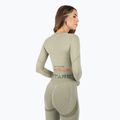 Tricou de antrenament pentru femei cu mânecă lungă MITARE Push Up Max Crop Top verde K084 3