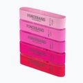 Set de benzi de antrenament FORCEBAND Mini Band 5 szt. + E-BOOK pink 2