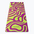 Covoraș de yoga/fitness FORCEBAND Abstract Violet 4 mm violet/lime 2