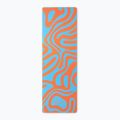 Covoraș de yoga/fitness FORCEBAND Abstract Orange 4 mm orange/blue