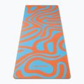 Covoraș de yoga/fitness FORCEBAND Abstract Orange 4 mm orange/blue 2