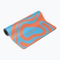 Covoraș de yoga/fitness FORCEBAND Abstract Orange 4 mm orange/blue 3