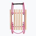 Sanie metalică HUMBAKA with backrest and footrests pink 4