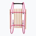Sanie metalică HUMBAKA with backrest and footrests pink 5