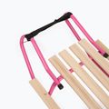 Sanie metalică HUMBAKA with backrest and footrests pink 7