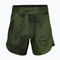 Pantaloni scurți de antrenament pentru bărbați Octagon Broken Line MMA olive