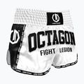 Pantaloni scurți de antrenament Octagon Kickboxing/Muay Thai Legion Fight Legion Premium white