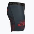 Pantaloni scurți de antrenament pentru bărbați Octagon Legion Grunge negru/roșu 3
