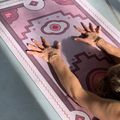 Covoraș de yoga Moonholi PERSIANA roz SKU-119 7
