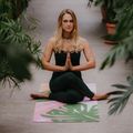 Covoraș de yoga Moonholi TROPICANA TRAVEL roz SKU-120 5