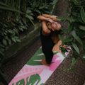 Covoraș de yoga Moonholi TROPICANA TRAVEL roz SKU-120 6