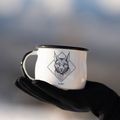 Cană de drumeții Alpinus Enamelled White Lynx 4