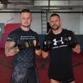 Mănuși de grappling DBX BUSHIDO MMA Premium negru 14