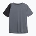 Tricou de antrenament pentru bărbați 4F gri-negru 4FSS23TFTSM405-23S